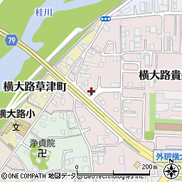 京都府京都市伏見区横大路東裏町周辺の地図