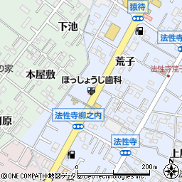 愛知県岡崎市法性寺町柳之内11周辺の地図