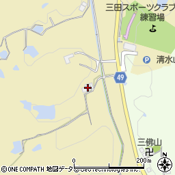 兵庫県三田市尼寺496周辺の地図