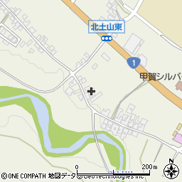 滋賀県甲賀市土山町北土山539周辺の地図