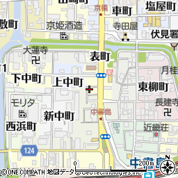 京都府京都市伏見区表町582周辺の地図