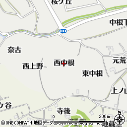 愛知県阿久比町（知多郡）阿久比（西中根）周辺の地図