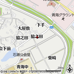 愛知県常滑市金山脇之田周辺の地図