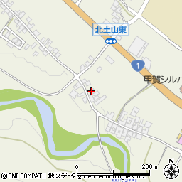 滋賀県甲賀市土山町北土山537周辺の地図