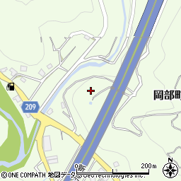 静岡県藤枝市岡部町桂島周辺の地図