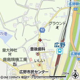 兵庫県三田市広野53周辺の地図