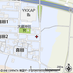 兵庫県加東市喜田2丁目7周辺の地図