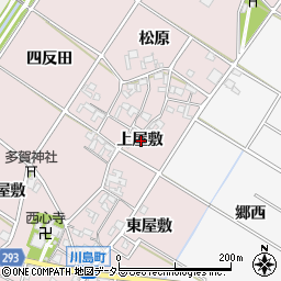 愛知県安城市川島町上屋敷周辺の地図