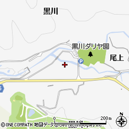 兵庫県川西市黒川落合周辺の地図