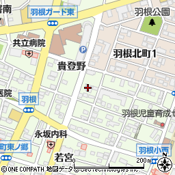 十六銀行岡崎羽根支店周辺の地図