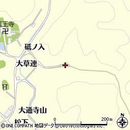 愛知県新城市長篠大草連周辺の地図