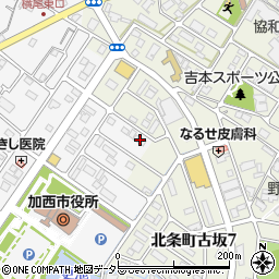 兵庫県加西市北条町横尾1033周辺の地図