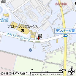 愛知県安城市赤松町梶周辺の地図