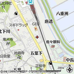 愛知県知多郡阿久比町阿久比駅前２丁目周辺の地図