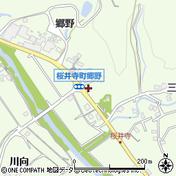 愛知県岡崎市桜井寺町郷野周辺の地図