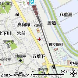 愛知県阿久比町（知多郡）阿久比（駅前２丁目）周辺の地図