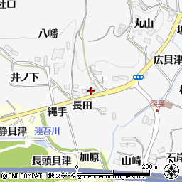 愛知県新城市須長長田周辺の地図