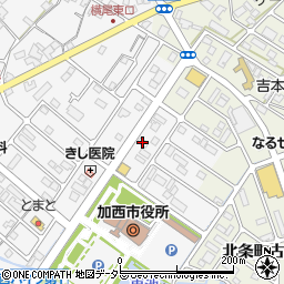 兵庫県加西市北条町横尾1052周辺の地図