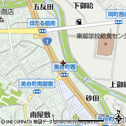 愛知県岡崎市美合町五反田64周辺の地図