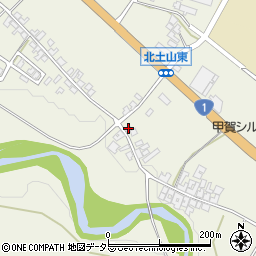 滋賀県甲賀市土山町北土山541周辺の地図