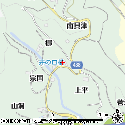 愛知県新城市牛倉梛周辺の地図