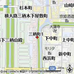 京都府京都市伏見区三栖町1丁目周辺の地図
