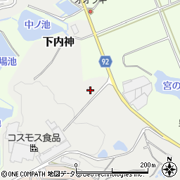 兵庫県三田市下内神520周辺の地図