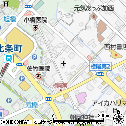 兵庫県加西市北条町横尾313周辺の地図