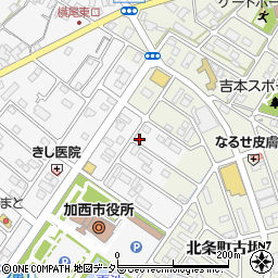 兵庫県加西市北条町横尾1036-2周辺の地図