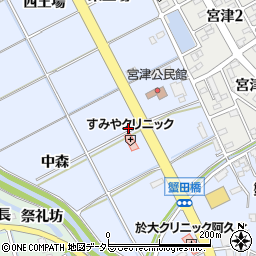 愛知県知多郡阿久比町宮津宮天神14周辺の地図