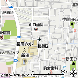 株式会社ヤクルト　京滋ヤクルト販売長岡中央センター周辺の地図