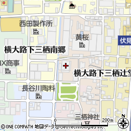 黄桜 伏水蔵レストラン周辺の地図