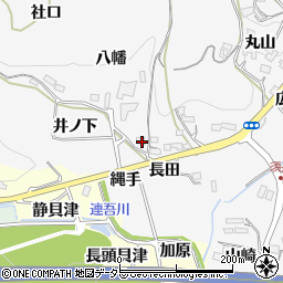 愛知県新城市須長縄手周辺の地図