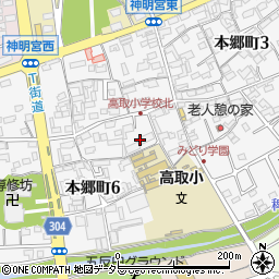 愛知県高浜市本郷町周辺の地図