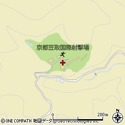 京都府宇治市西笠取引坂周辺の地図