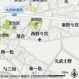 愛知県岡崎市岡町西野々宮28周辺の地図