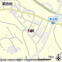 愛知県常滑市矢田石田周辺の地図