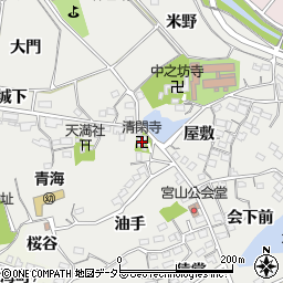 清閑寺周辺の地図