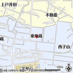 愛知県常滑市久米東地蔵周辺の地図