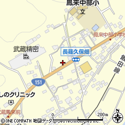 愛知県新城市長篠久保畑周辺の地図