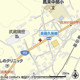 愛知県新城市長篠（久保畑）周辺の地図