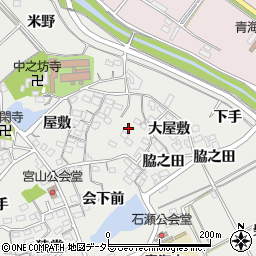 愛知県常滑市金山東屋敷周辺の地図