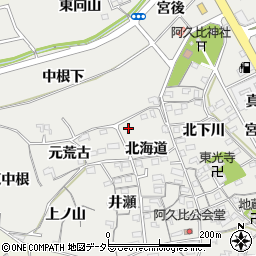 愛知県知多郡阿久比町阿久比北海道11周辺の地図