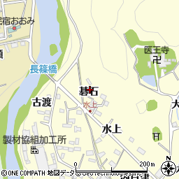 愛知県新城市長篠（碁石）周辺の地図