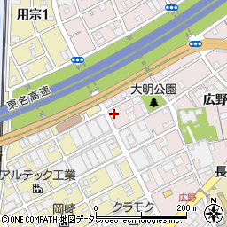 岡山県貨物運送株式会社　静岡営業所周辺の地図