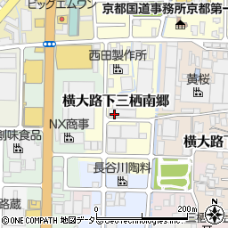 京都府京都市伏見区横大路下三栖南郷周辺の地図