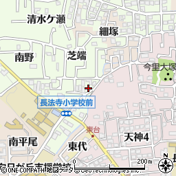 京都府長岡京市長法寺川原谷19-8周辺の地図