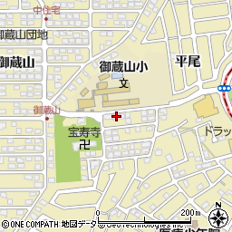 京都府宇治市木幡御蔵山45-3周辺の地図