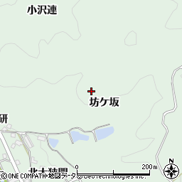 愛知県岡崎市保母町坊ケ坂周辺の地図