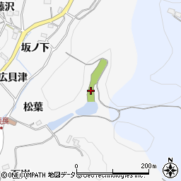 愛知県新城市須長松葉周辺の地図